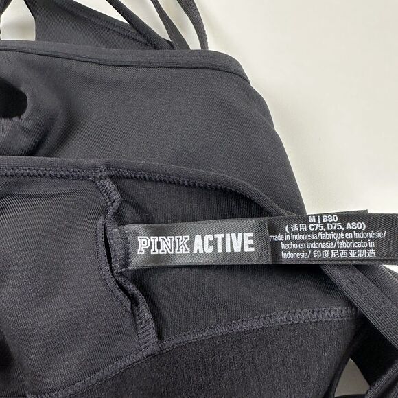 Victoria Secret Pink Active Ultimate Lightly Lined Bra Spaghetti Strap Womens M - Picture 3 of 6